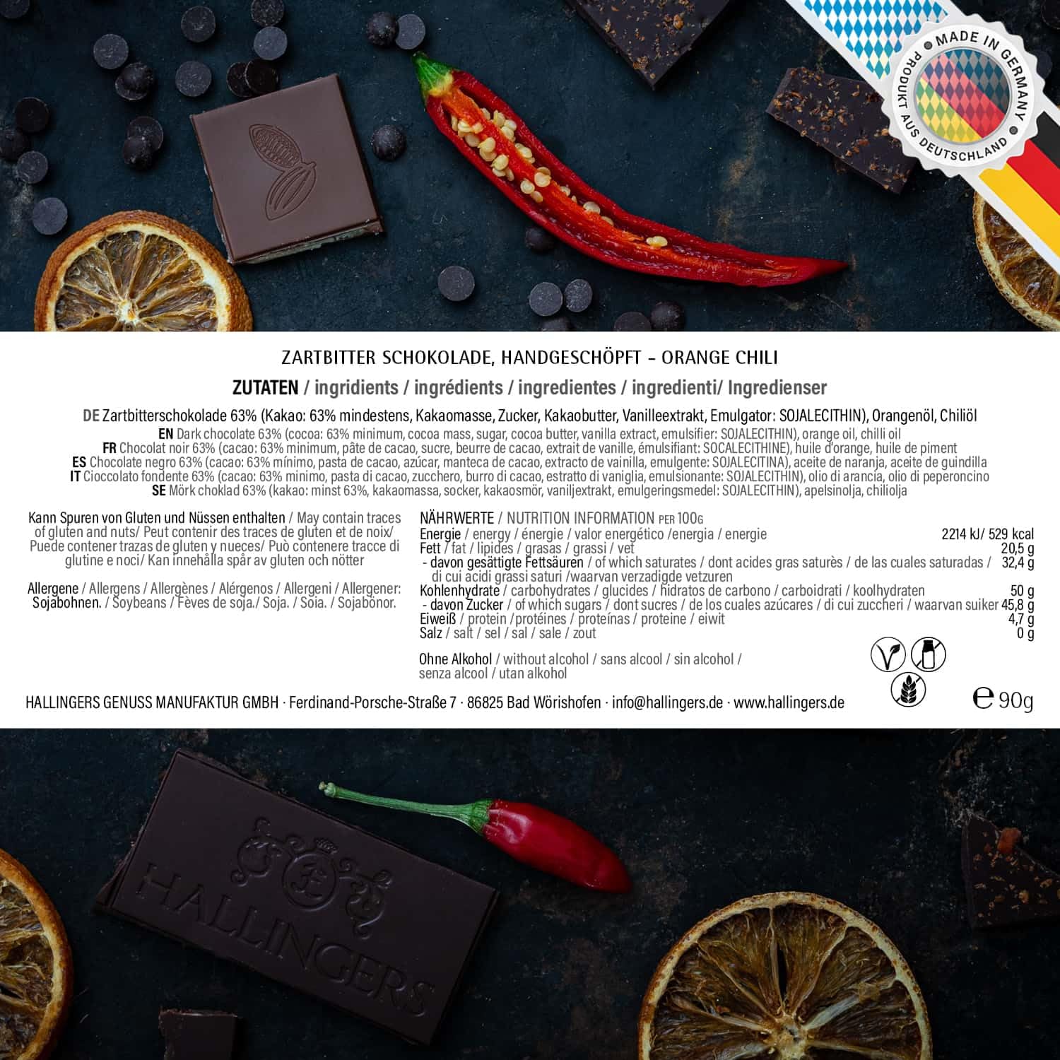 hallingers-schokolade-frohes-fest-tafel-orange-chili-vegan-10x image 6