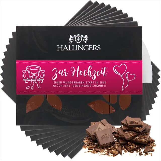 hallingers-genuss-manufaktur-schokolade-zur-hochzeit-pink-10x-pur image 1