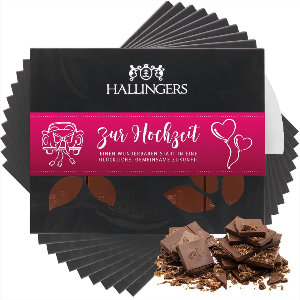 hallingers-genuss-manufaktur-schokolade-zur-hochzeit-pink-10x-pur image 1