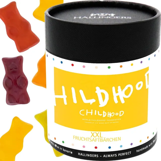 hallingers-gen-sse-childhood-fruchtsaftb-rchen-xxl-dose-500g image 1