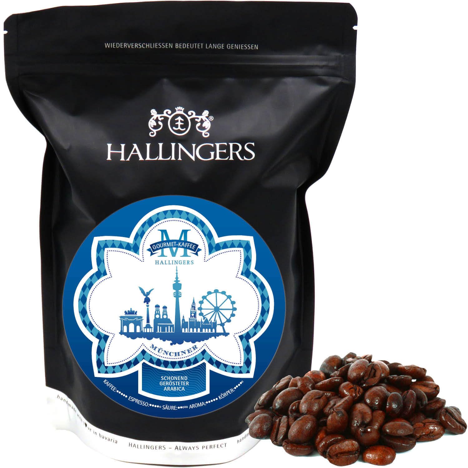 hallingers-kaffee-no-m-m-nchen-bohnen-500-g-arabica image 1
