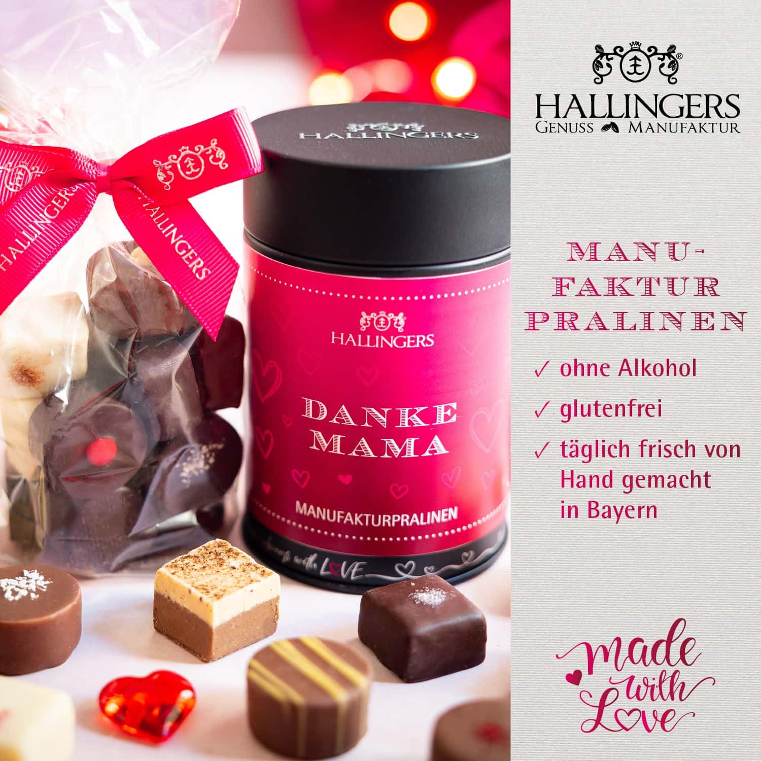 hallingers-pralinen-danke-mama-ohne-alkohol-dose-150g image 2