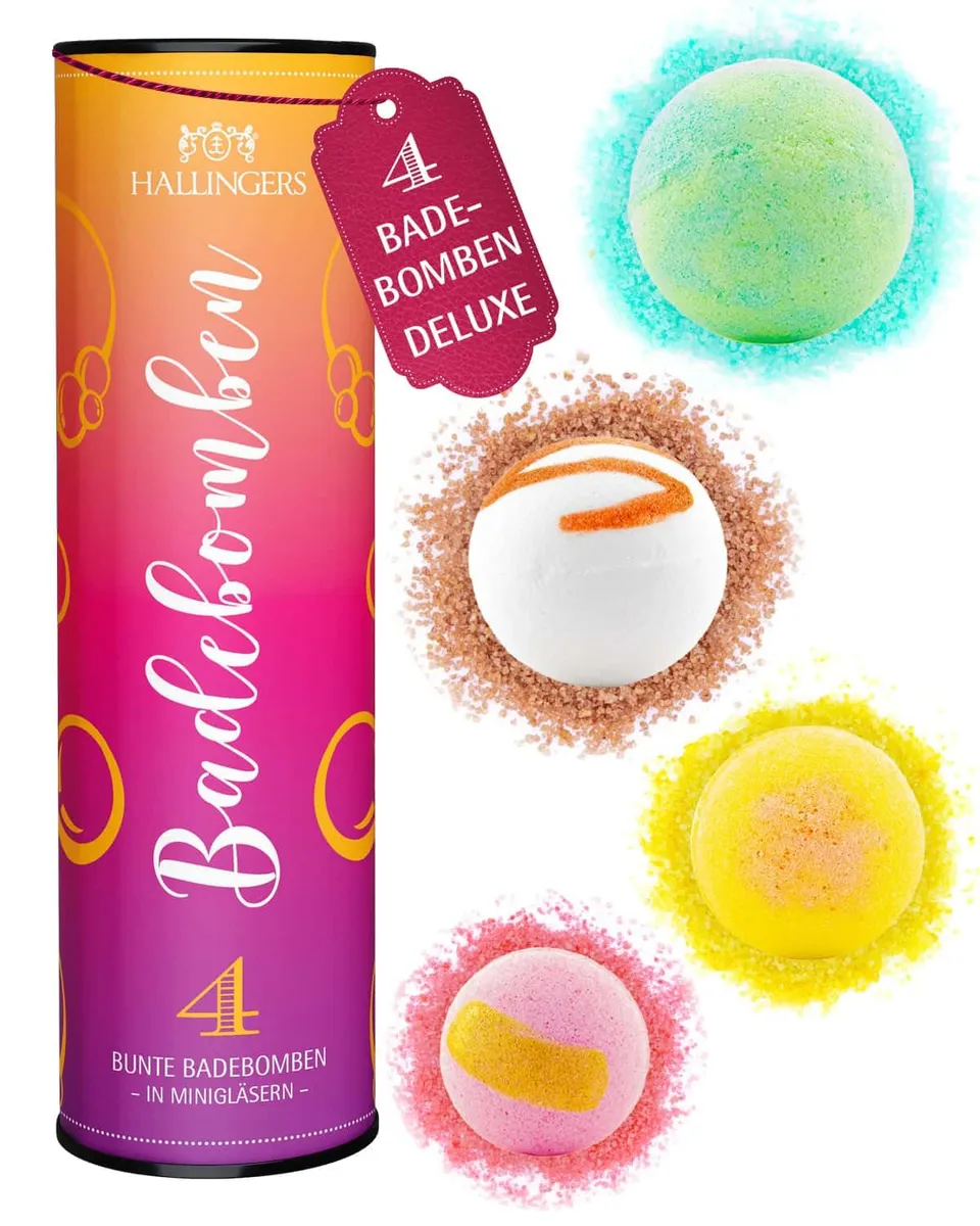 hallingers-wellness-badebomben-geschenkset-4-badekugeln-frauen-spa image 1