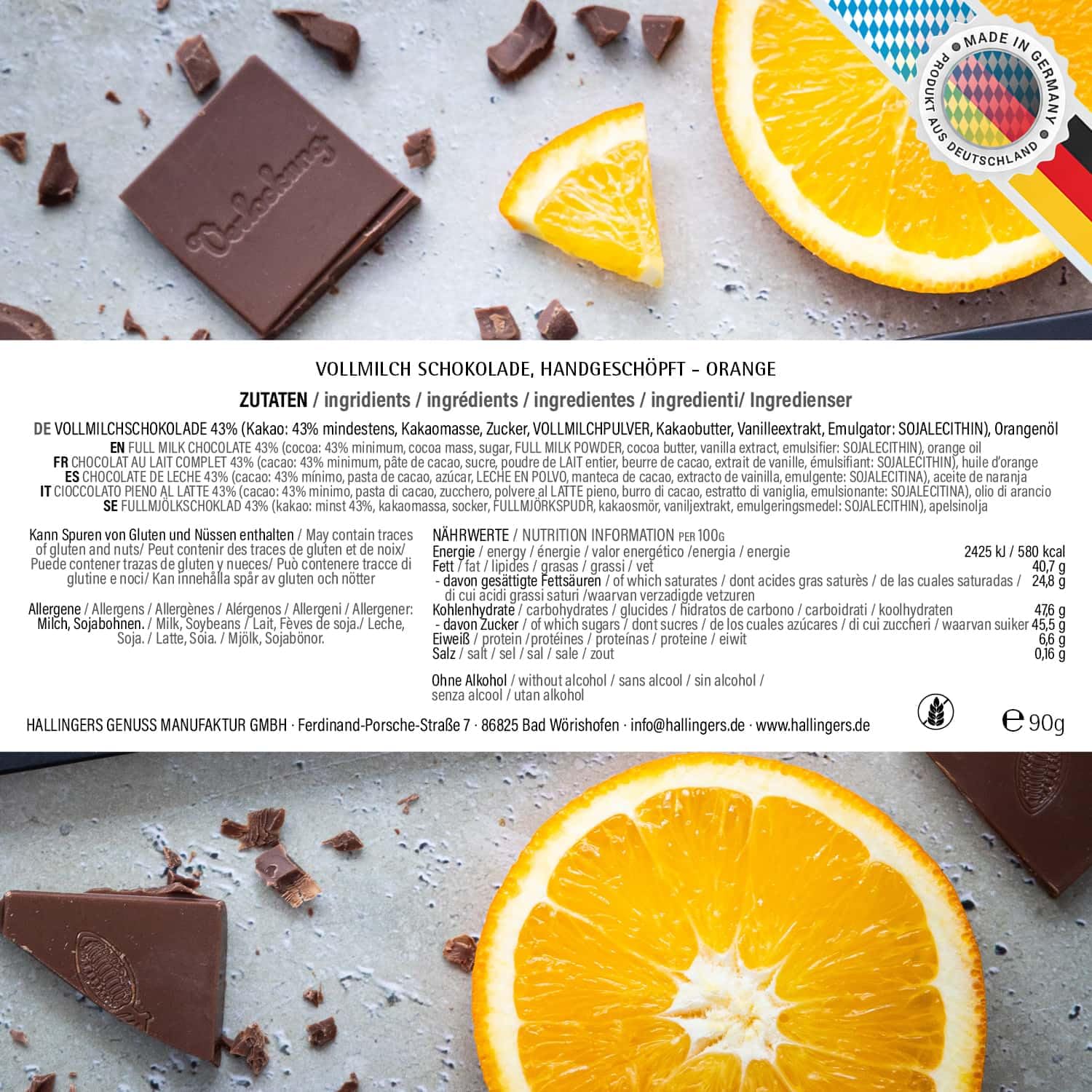 hallingers-schokolade-orange-tafeln-10x-ohne-alkohol-geschenk image 6