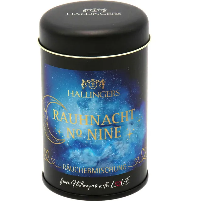 hallingers-spirituals-rauhnacht-no-nine-r-ucherwerk-seelentrost-dose image 1