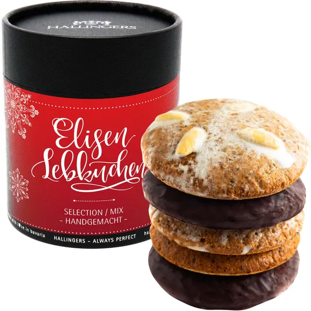 hallingers-elisen-lebkuchen-geschenkdose-selection-5-st-ck-400g image 1