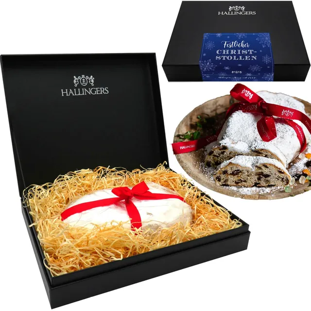 hallingers-gen-sse-christstollen-blue-stollen-500g-geschenkbox-traditionell image 1