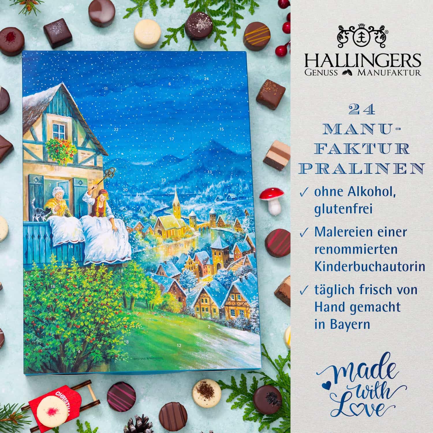hallingers-adventskalender-frau-holle-pralinen-ohne-alkohol image 2
