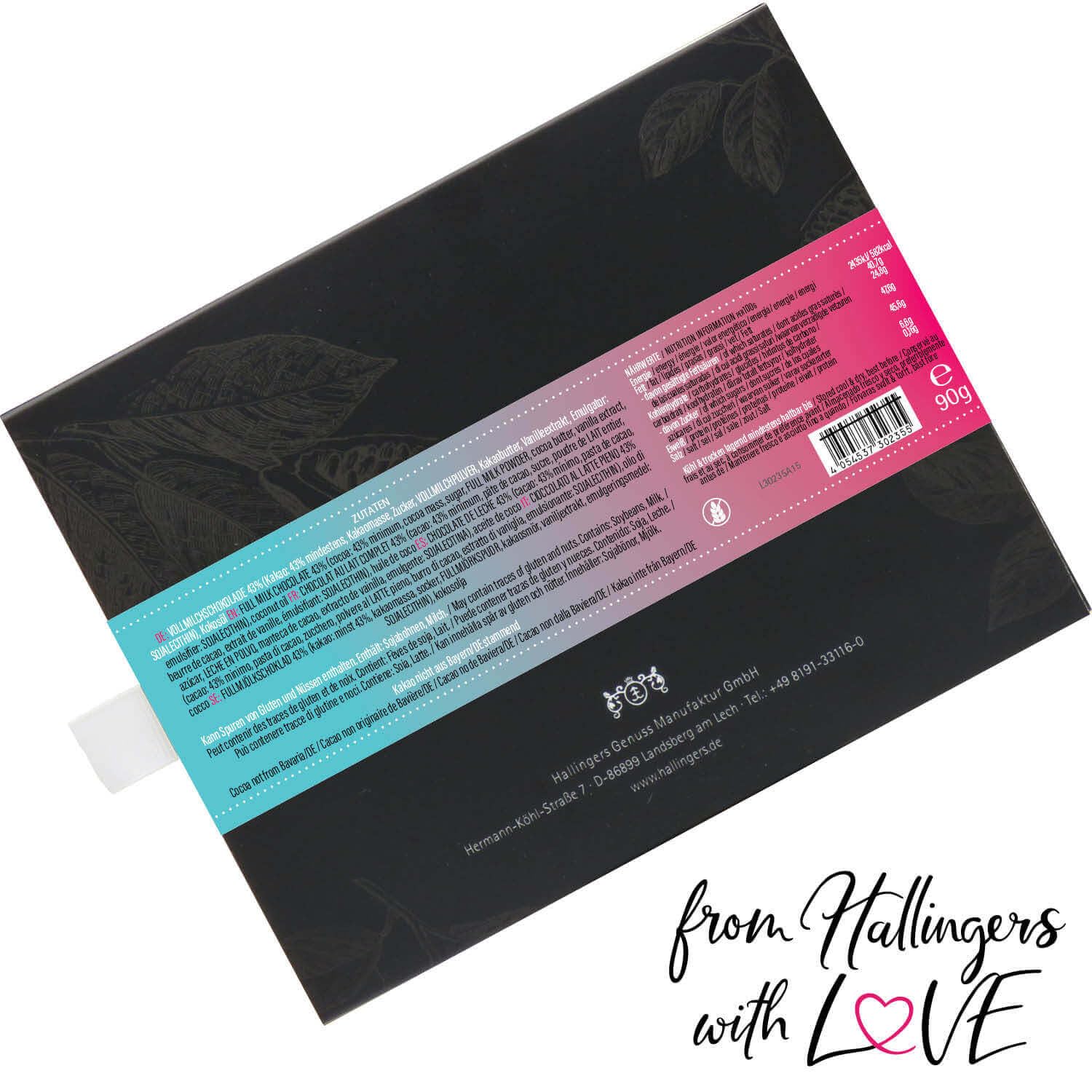 hallingers-schokolade-kokos-tafel-vollmilch-90g-box image 5