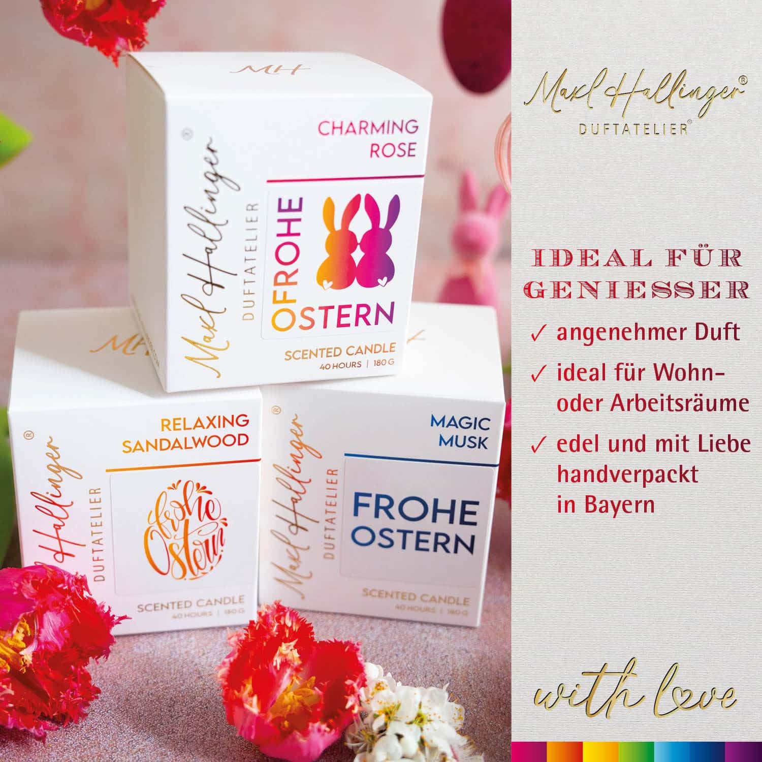 hallingers-spirituals-frohe-ostern-h-schen-duftkerze-180g-rose image 4