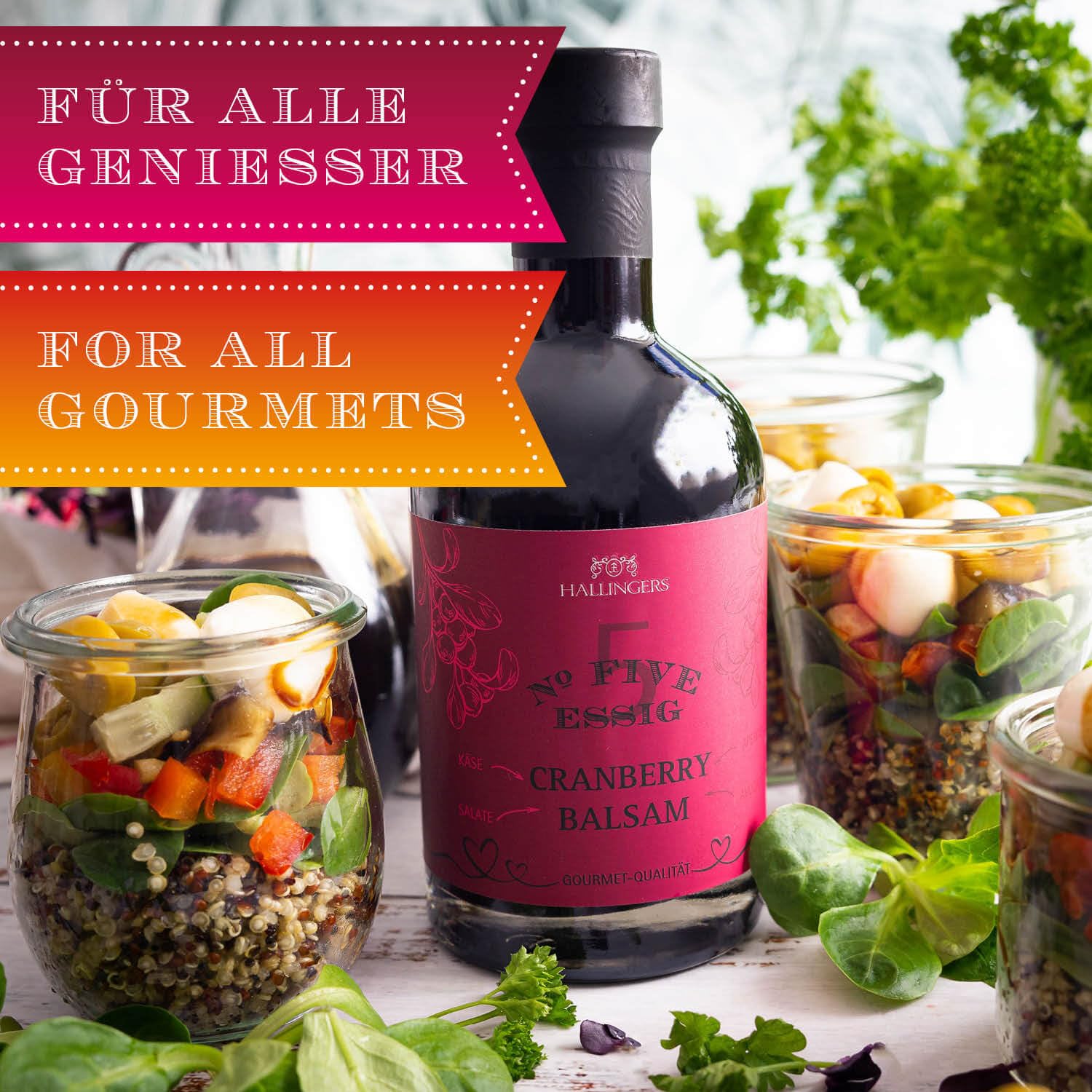 hallingers-no-5-cranberry-balsam-essig-350ml-geschenkflasche-mild image 3