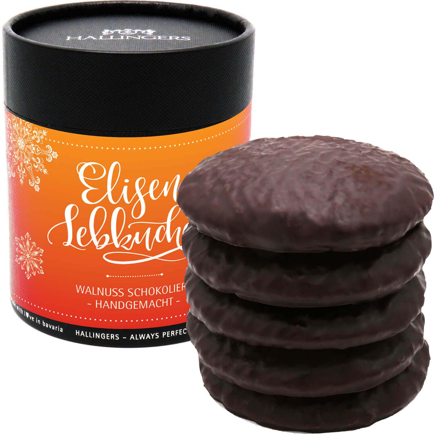 hallingers-gen-sse-elisen-lebkuchen-walnuss-zartbitter-5-stk image 1