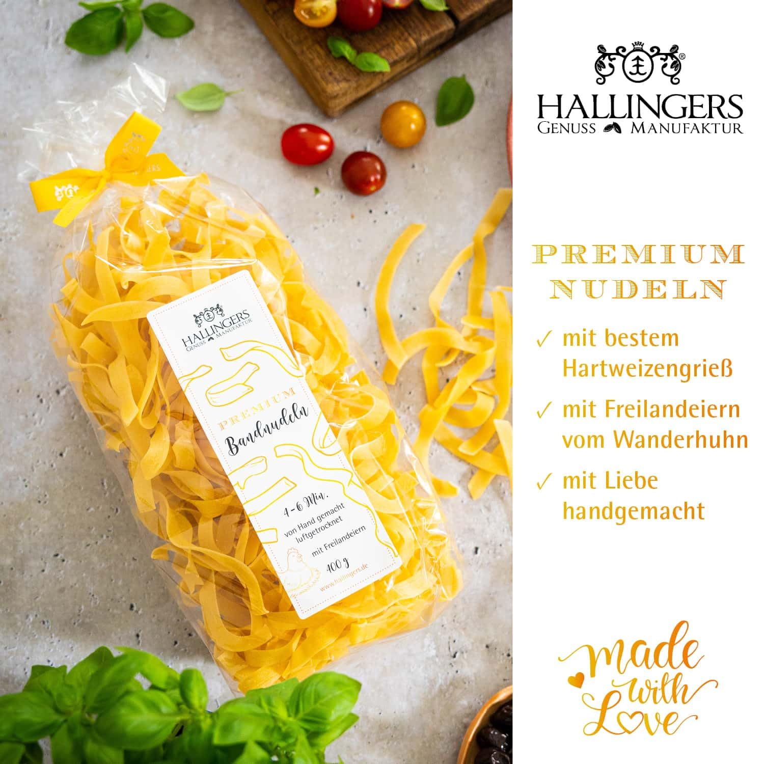 hallingers-kochen-premium-bandnudeln-pasta-geschenk-400-g image 2