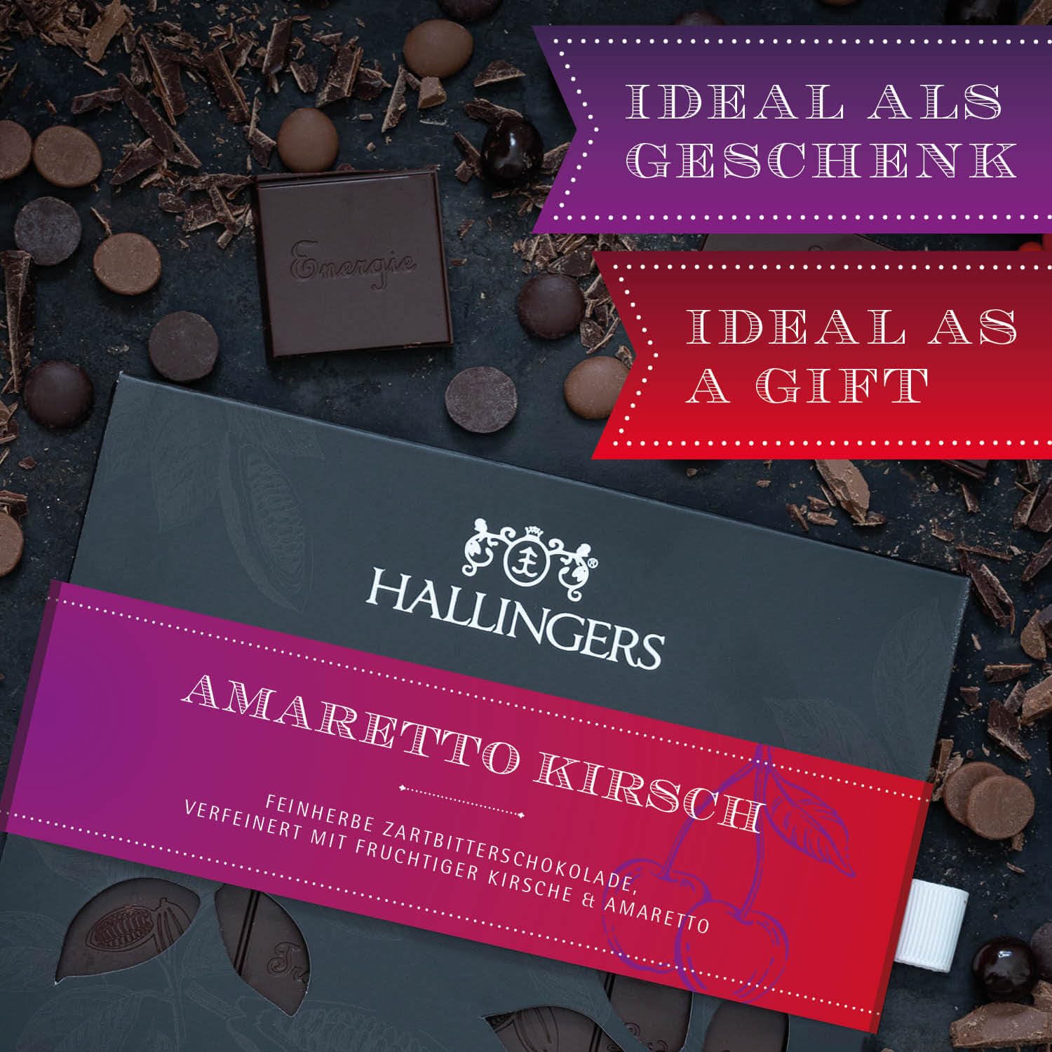 hallingers-zartbitter-amaretto-kirsch-tafel-90g-vegan image 3