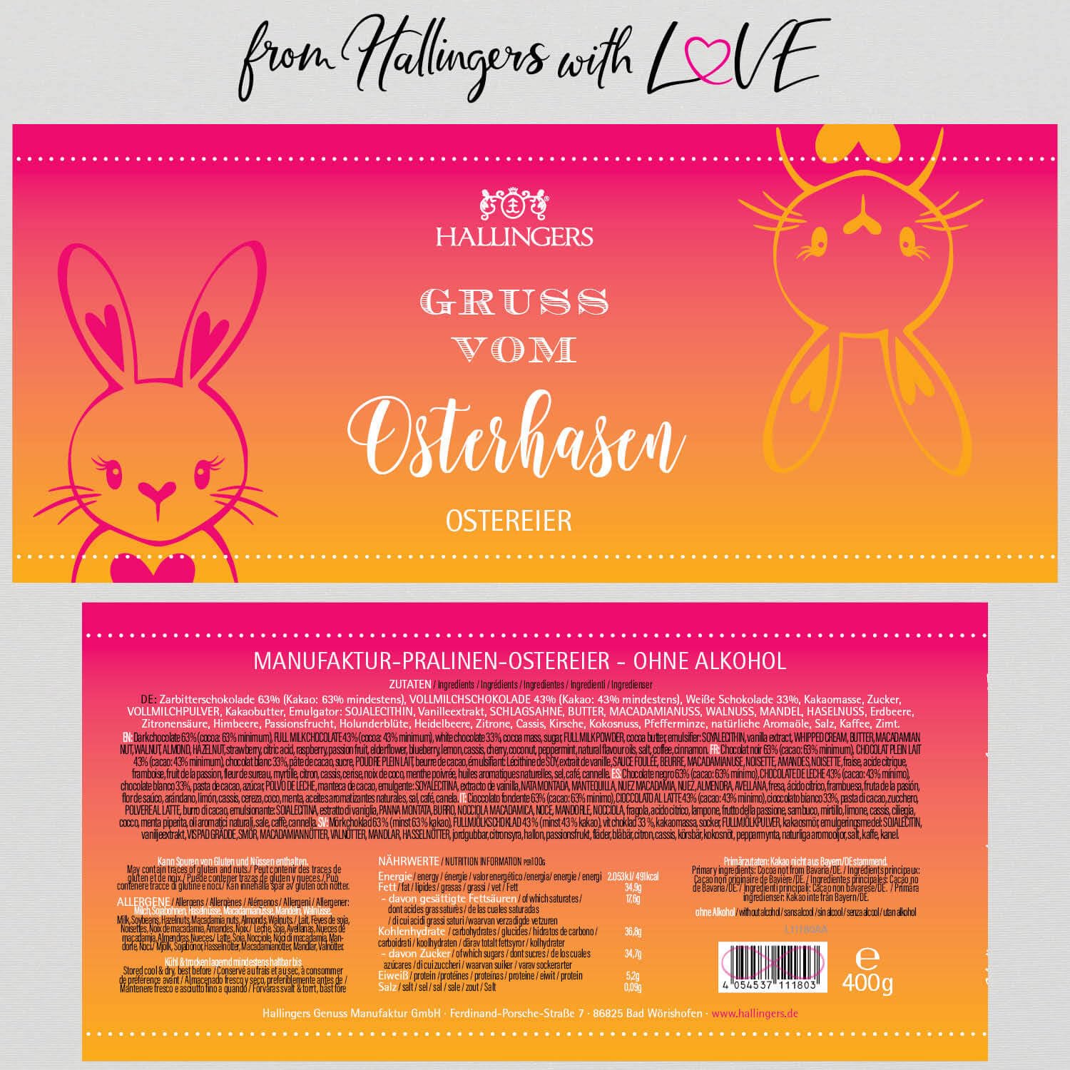 hallingers-pralinen-gru-vom-osterhasen-osterei-400g-xxl-dose image 6