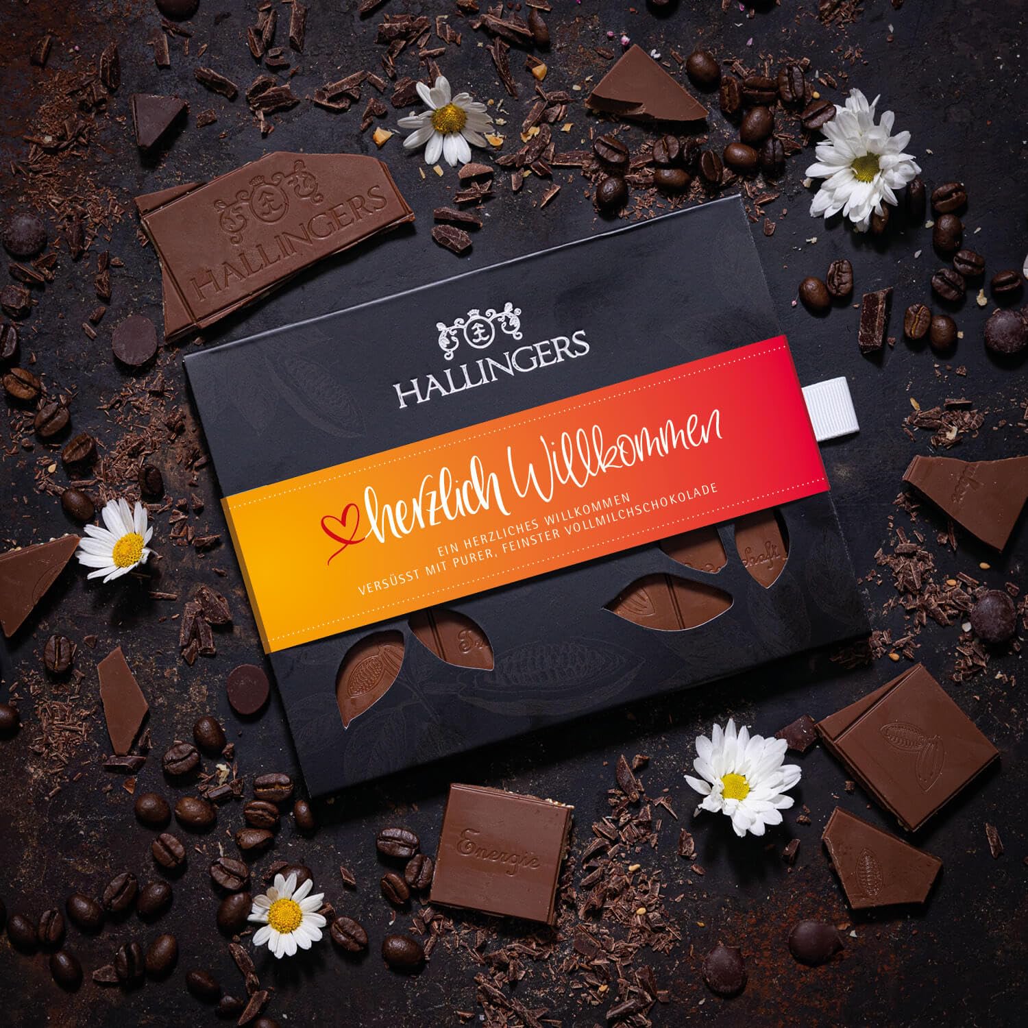 hallingers-genuss-manufaktur-schokolade-herzlich-willkommen-pur-90g image 2