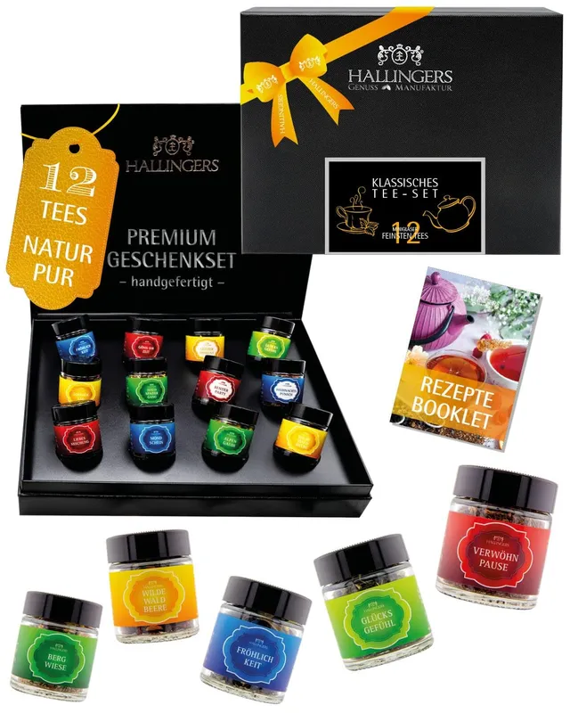 hallingers-tee-klassisches-tee-set-12-tees-geschenkbox image 1