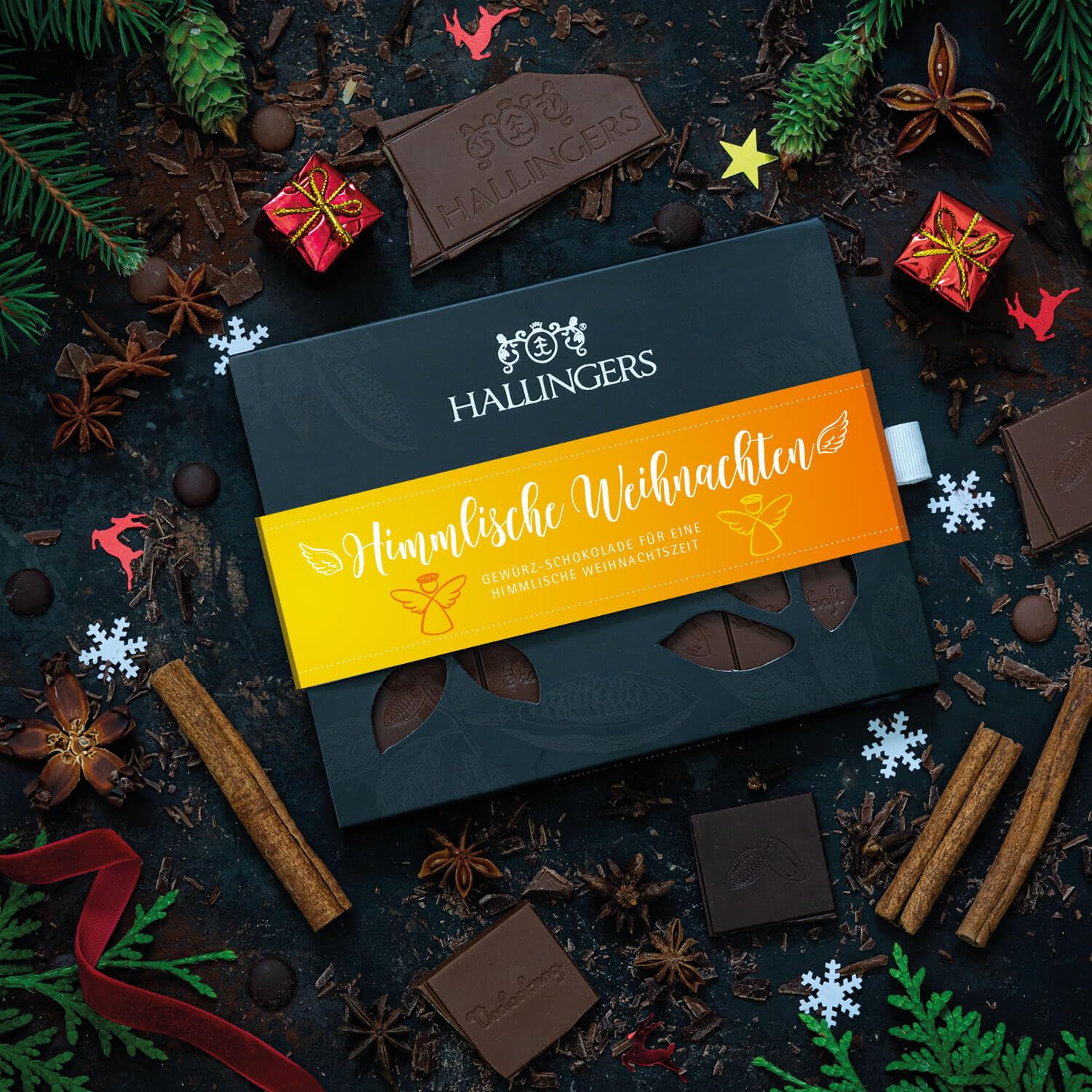 hallingers-himmlische-weihnachten-schokolade-10-tafeln-xmas image 2
