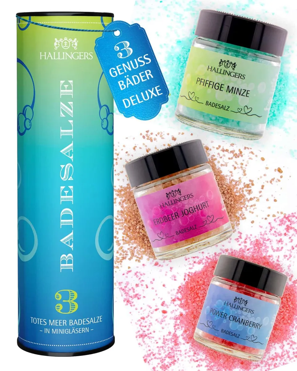 hallingers-badesalze-badezusatz-geschenk-set-105g-wellness image 1