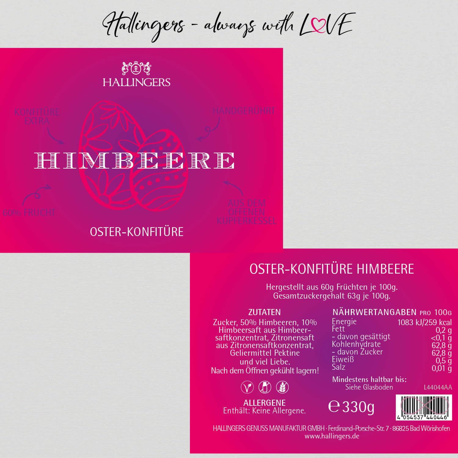 hallingers-oster-konfit-re-himbeere-marmelade-330g-glas image 6