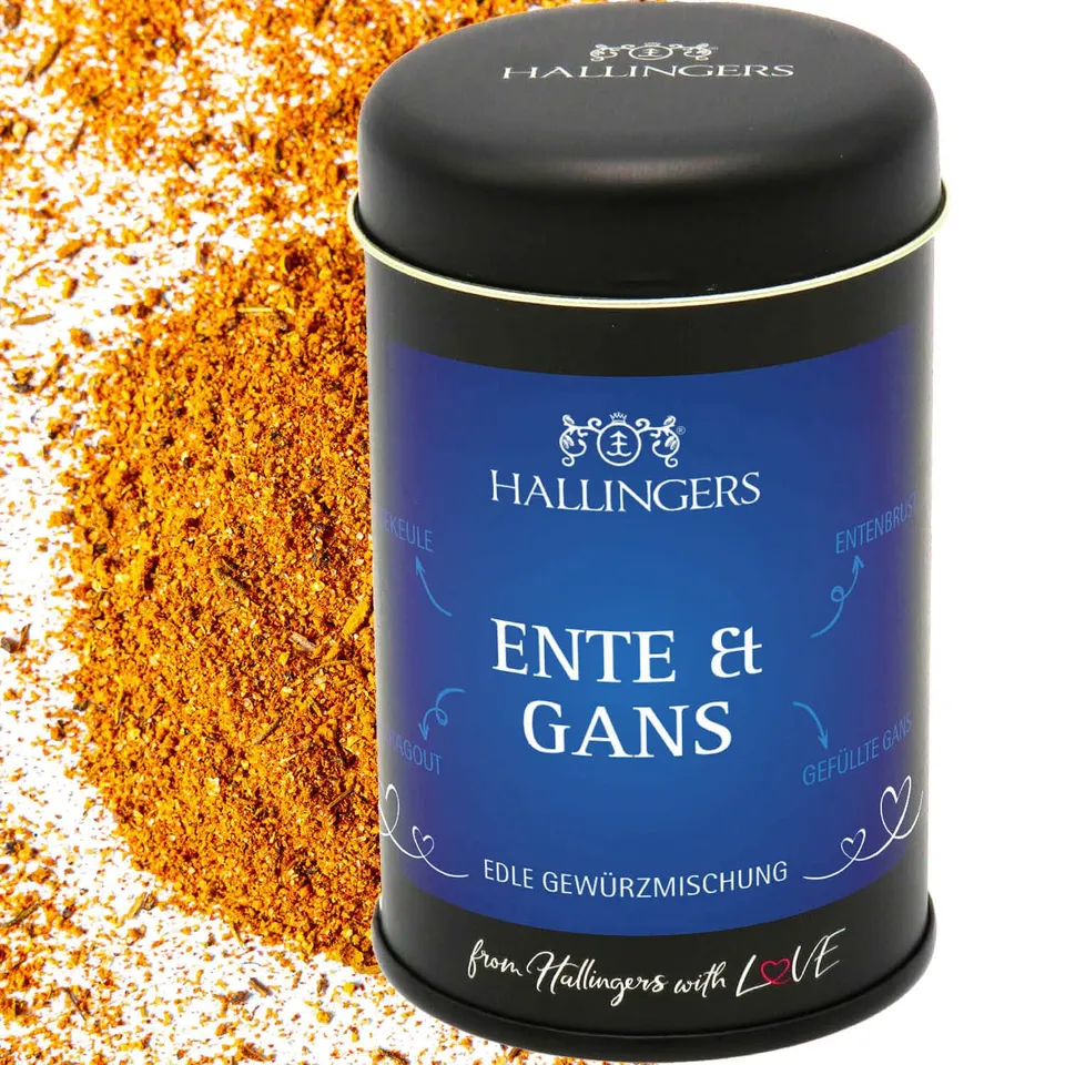 hallingers-kochen-ente-gans-gew-rzmischung-geschenkdose-90g image 1