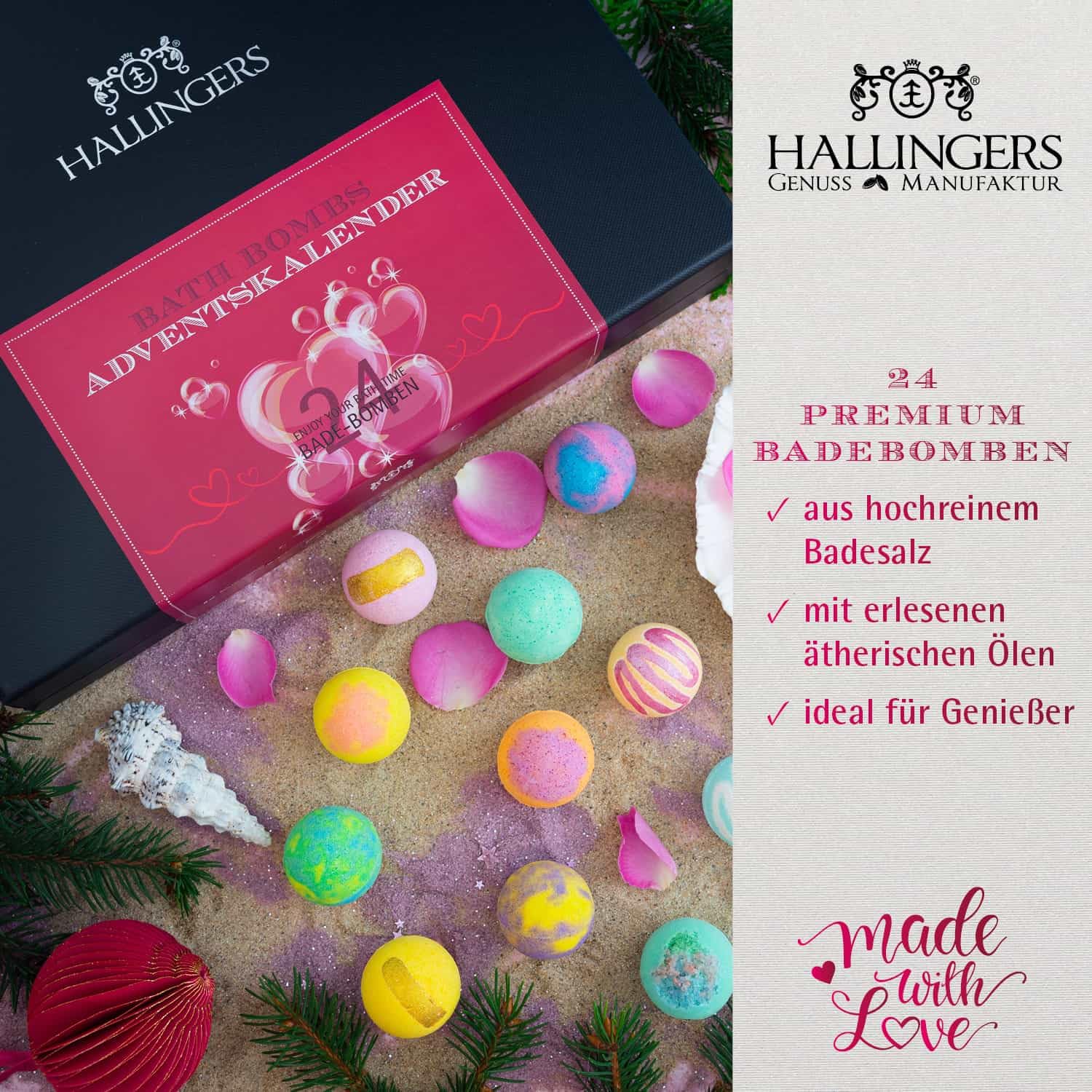 hallingers-adventskalender-83036-luxury-bath-bombs-24-badebomben image 2