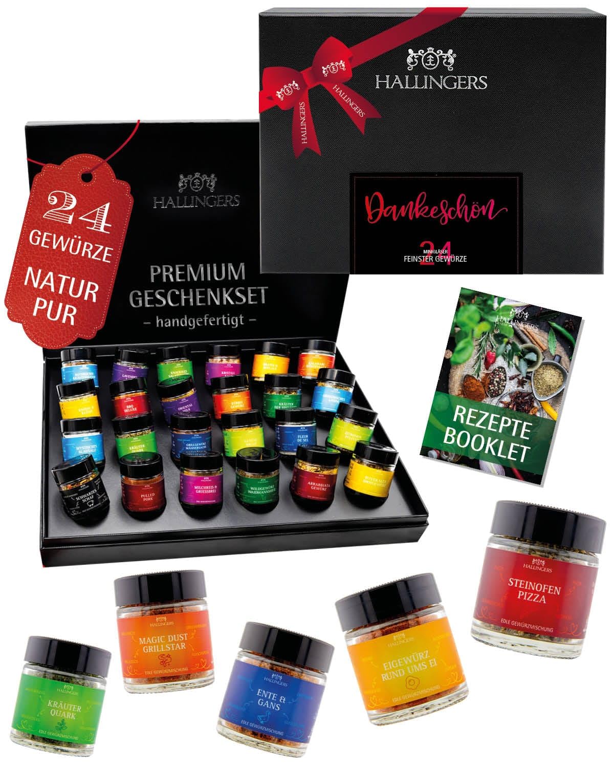 hallingers-kochen-dankesch-n-gew-rzset-24-gew-rze-geschenkbox image 1