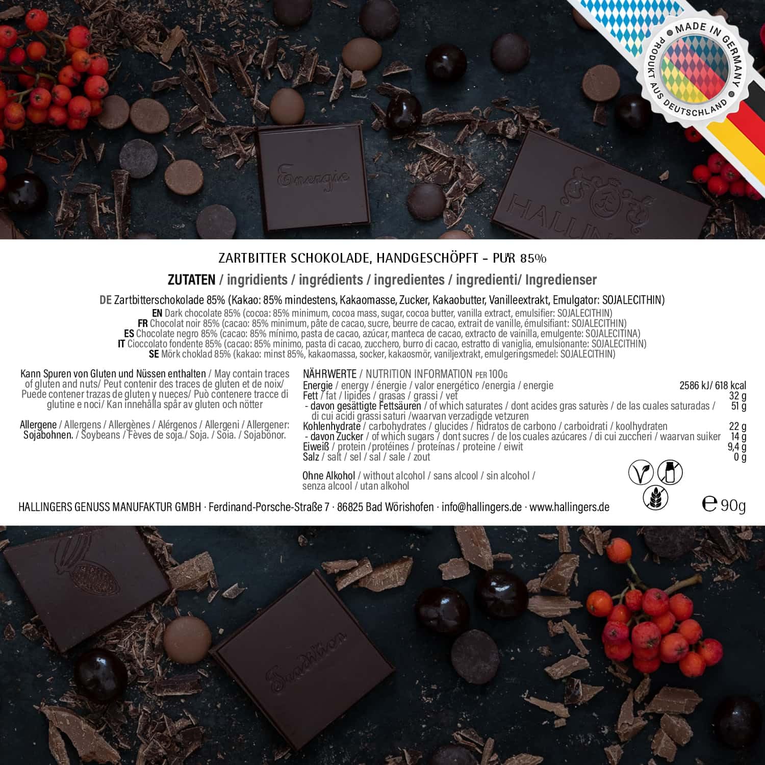 hallingers-happy-new-year-schokolade-tafel-90g-pur image 6