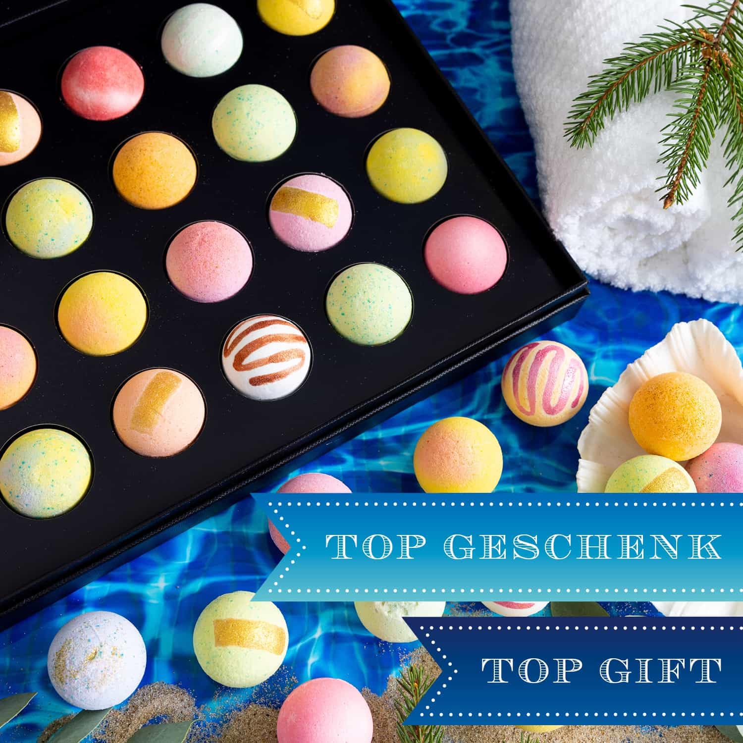 hallingers-wellness-sch-ne-weihnachten-badebomben-24tlg-box image 3
