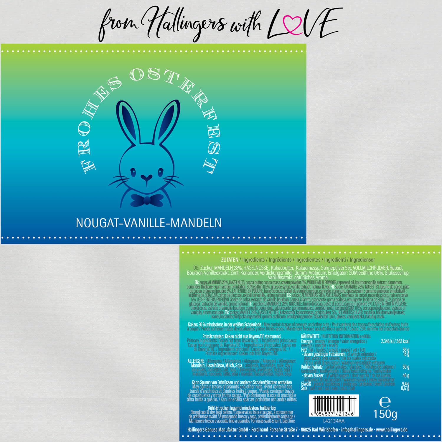 hallingers-nougat-mandeln-frohes-osterfest-150g-dose image 6