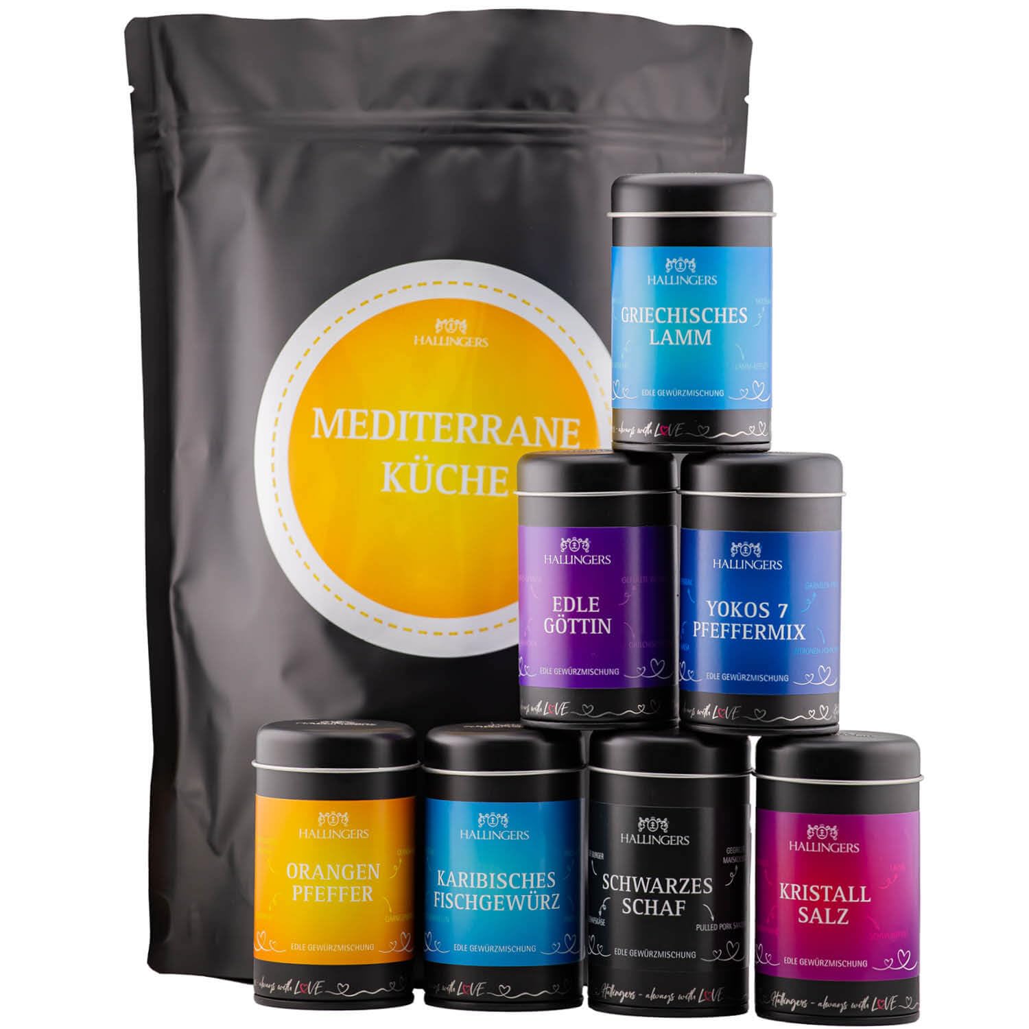 hallingers-kochen-mediterrane-k-che-gew-rzset-tragetasche-740g image 1