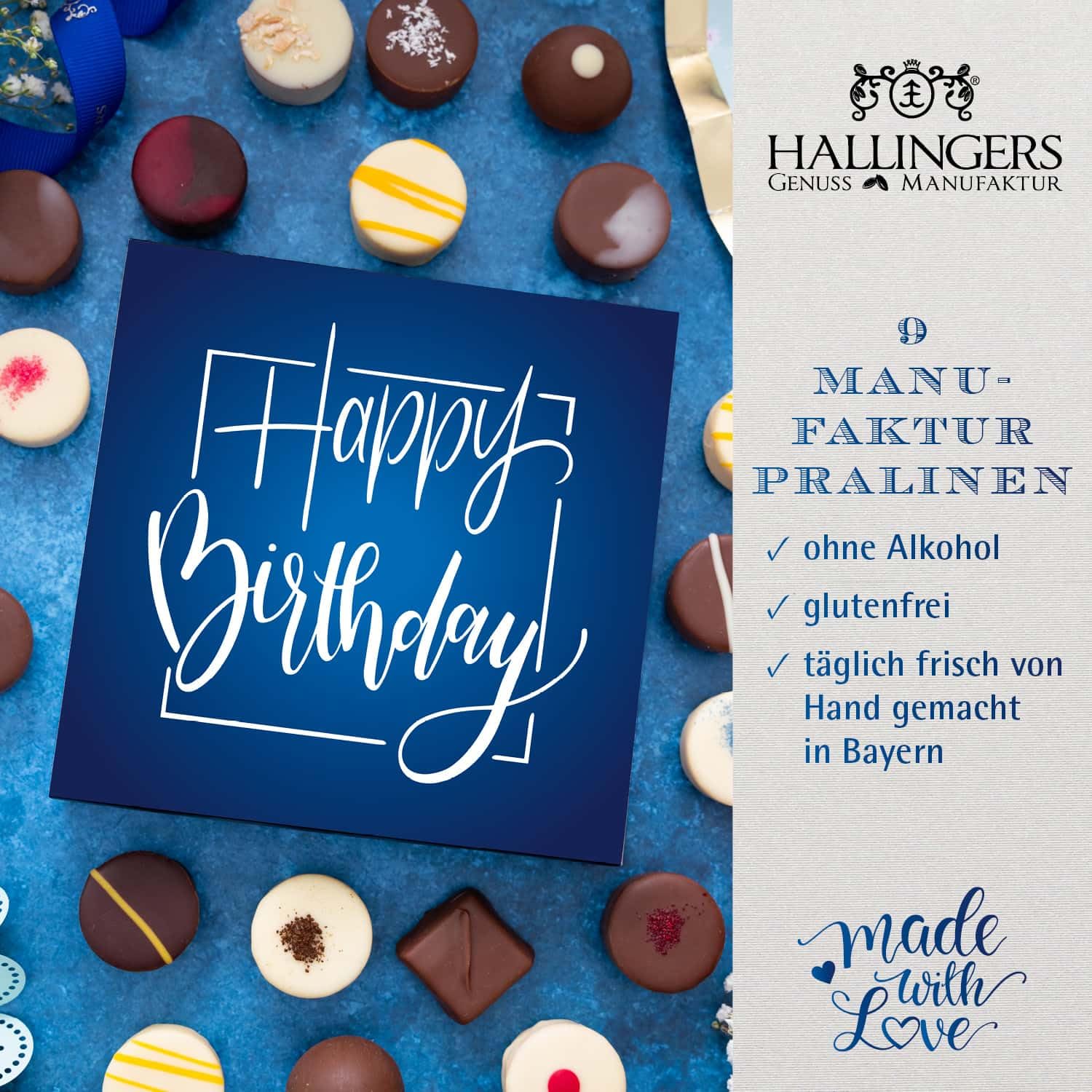 hallingers-pralinen-happy-birthday-blue-geschenkbox-ohne-alkohol-108g image 2