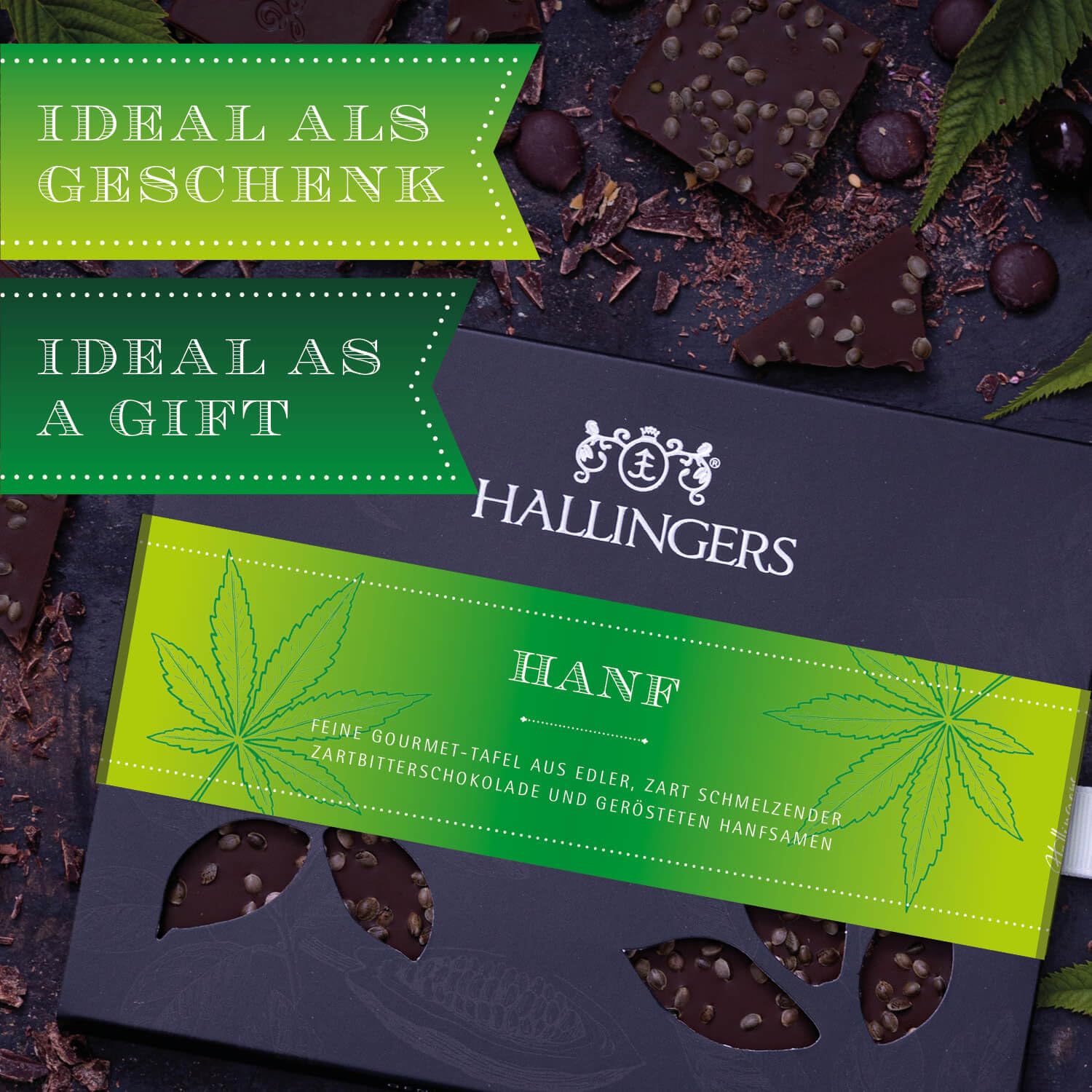 hallingers-hanf-zartbitter-vegane-schokolade-90g-tafel image 3