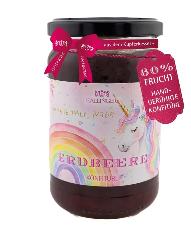 hallingers-sophies-erdbeere-konfit-re-330g-glas-erdbeere image 1