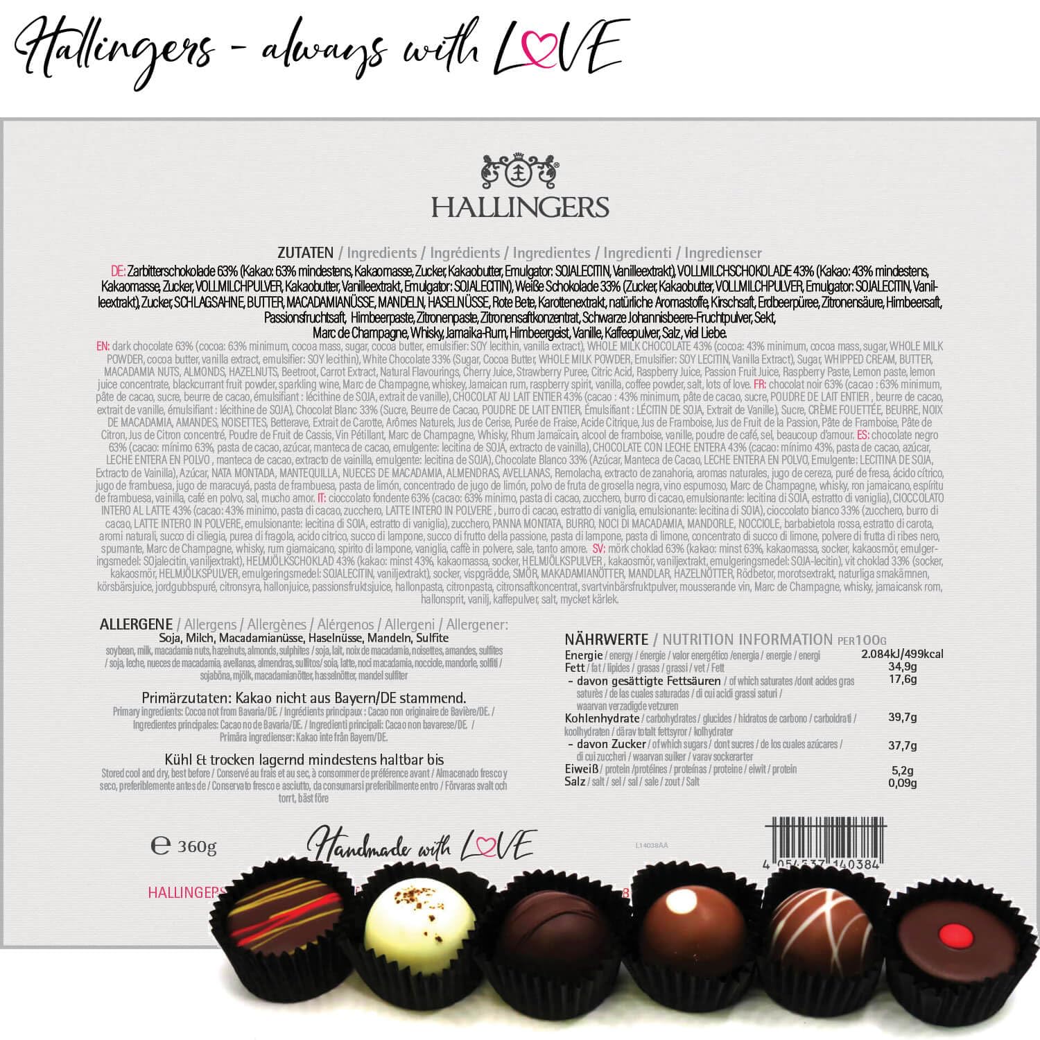 hallingers-pralinen-vielen-dank-geschenkbox-360g-mit-alkohol image 6