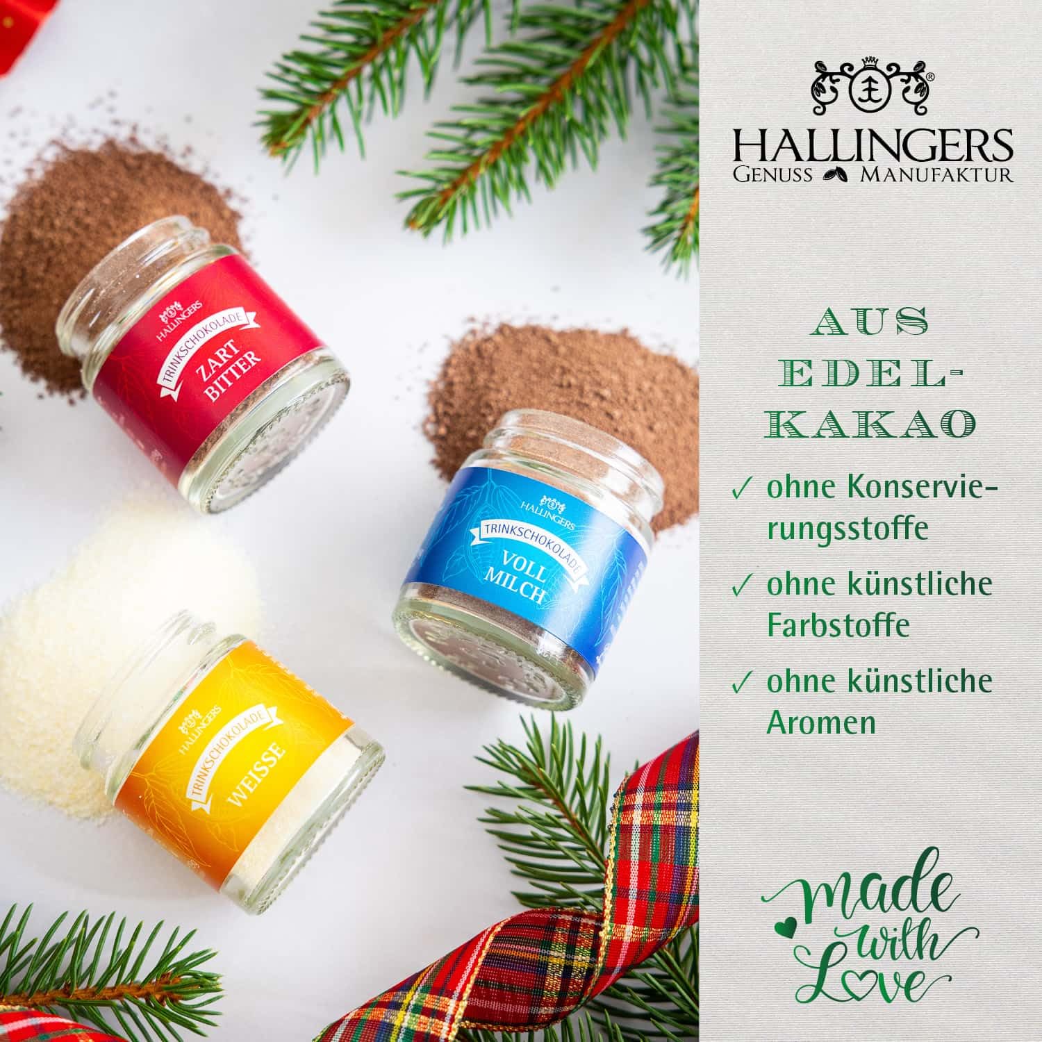 hallingers-geschenkesets-fr-hliche-weihnachten-feinkostset-3-minigl-ser image 5