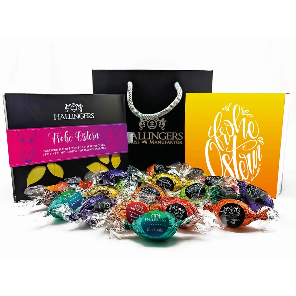 hallingers-easter-bag-ostergeschenk-set-518g-schokolade image 1