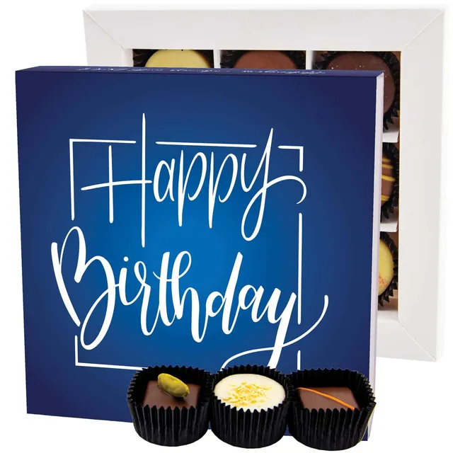 hallingers-pralinen-happy-birthday-blue-geschenkbox-ohne-alkohol-108g image 1