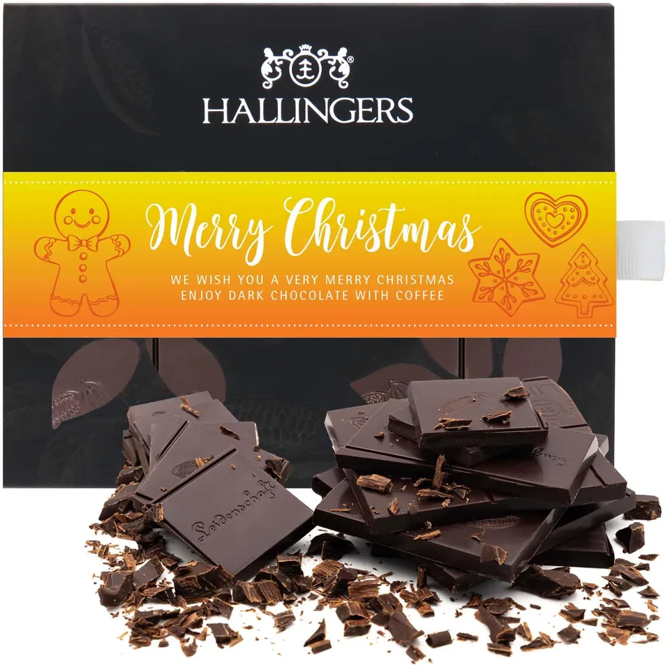 hallingers-vegane-schokolade-merry-christmas-90g-kaffee image 1