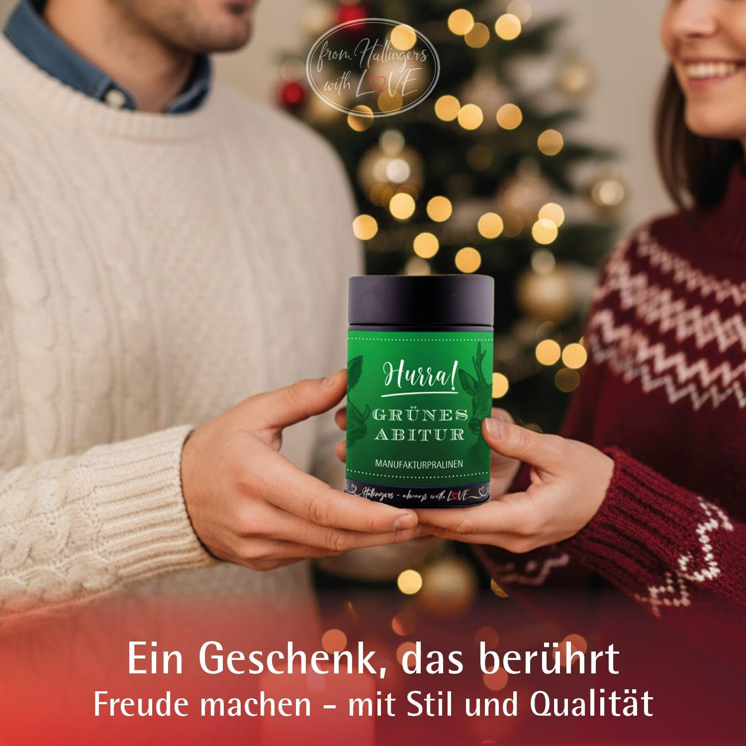 hallingers-pralinen-hurra-gr-nes-abitur-geschenkdose-edelkakao-12-st image 5