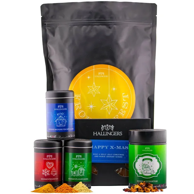 hallingers-geschenkesets-frohes-fest-xxl-wundert-te-460g-schokolade image 1