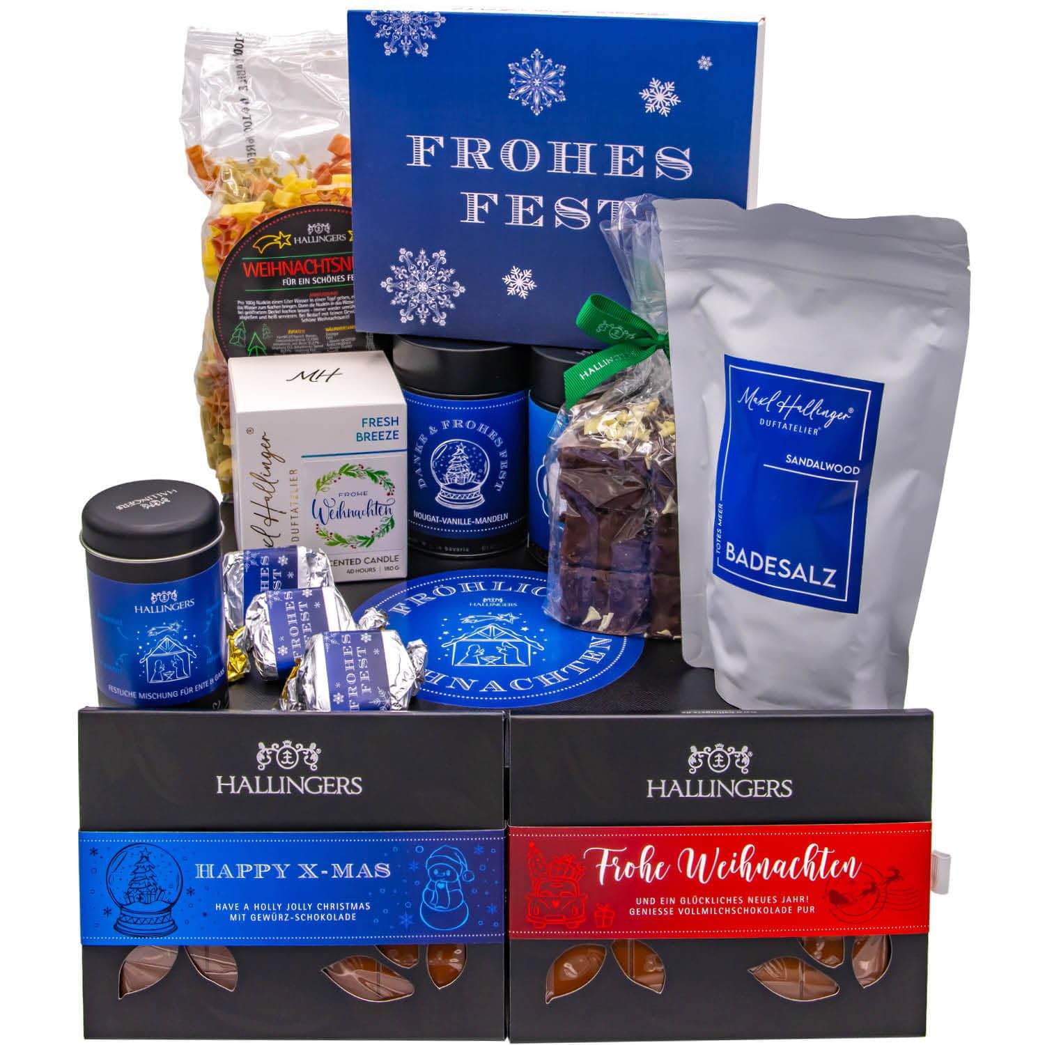 hallingers-geschenkset-fr-hliche-weihnachten-xxl-korb-pasta-2294g image 1