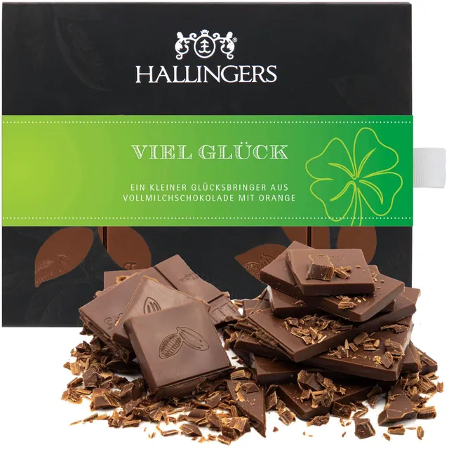 hallingers-schokolade-viel-gl-ck-tafel-orange-90g-karton image 1