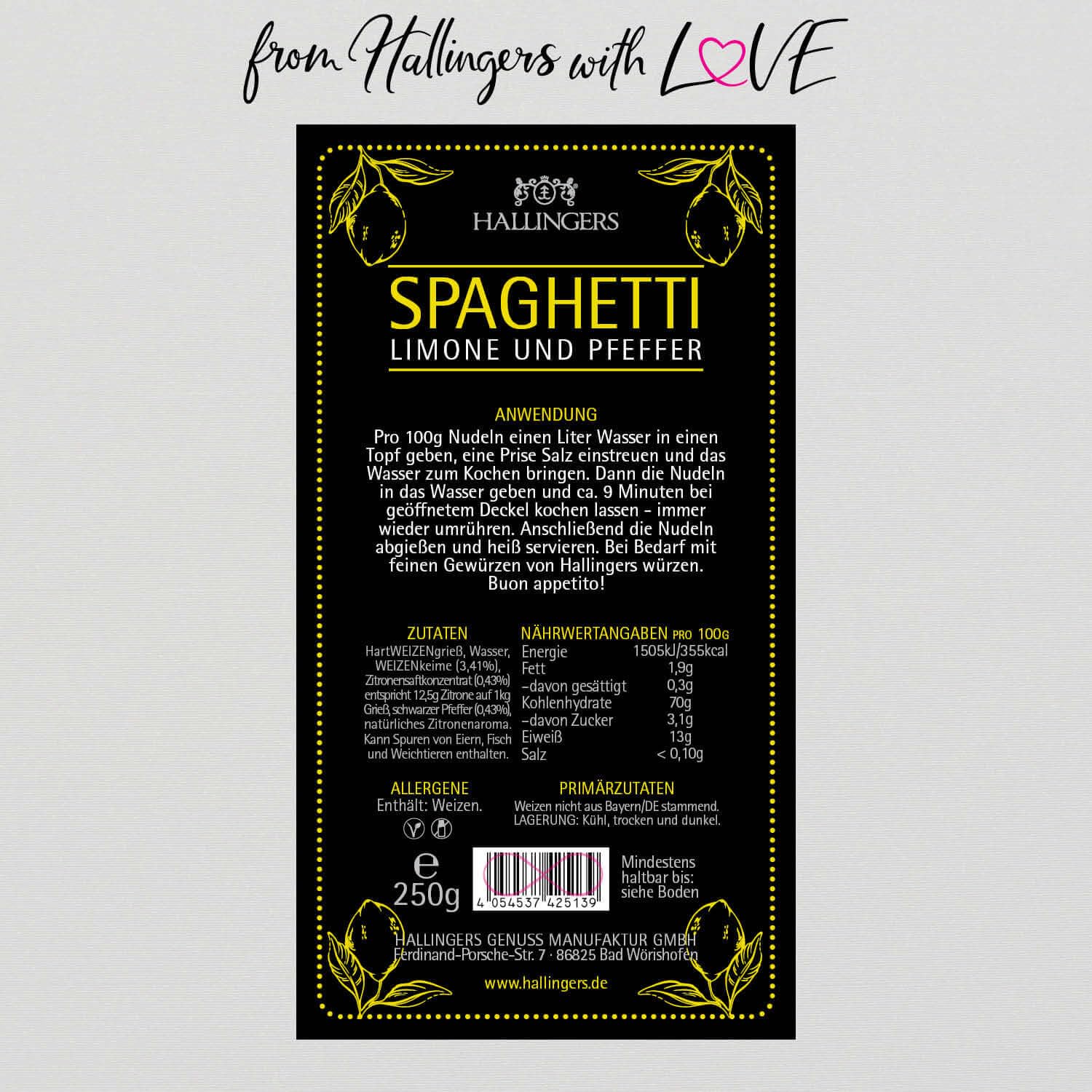 hallingers-spaghetti-zitrone-pfeffer-edelpasta-set-7x-1750g image 6