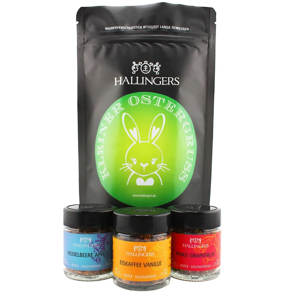 hallingers-geschenkesets-kleiner-ostergru-green-eistee-24g image 1