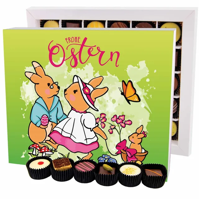 hallingers-hasenfamilie-pralinen-ohne-alkohol-xxl-box-360-g image 1