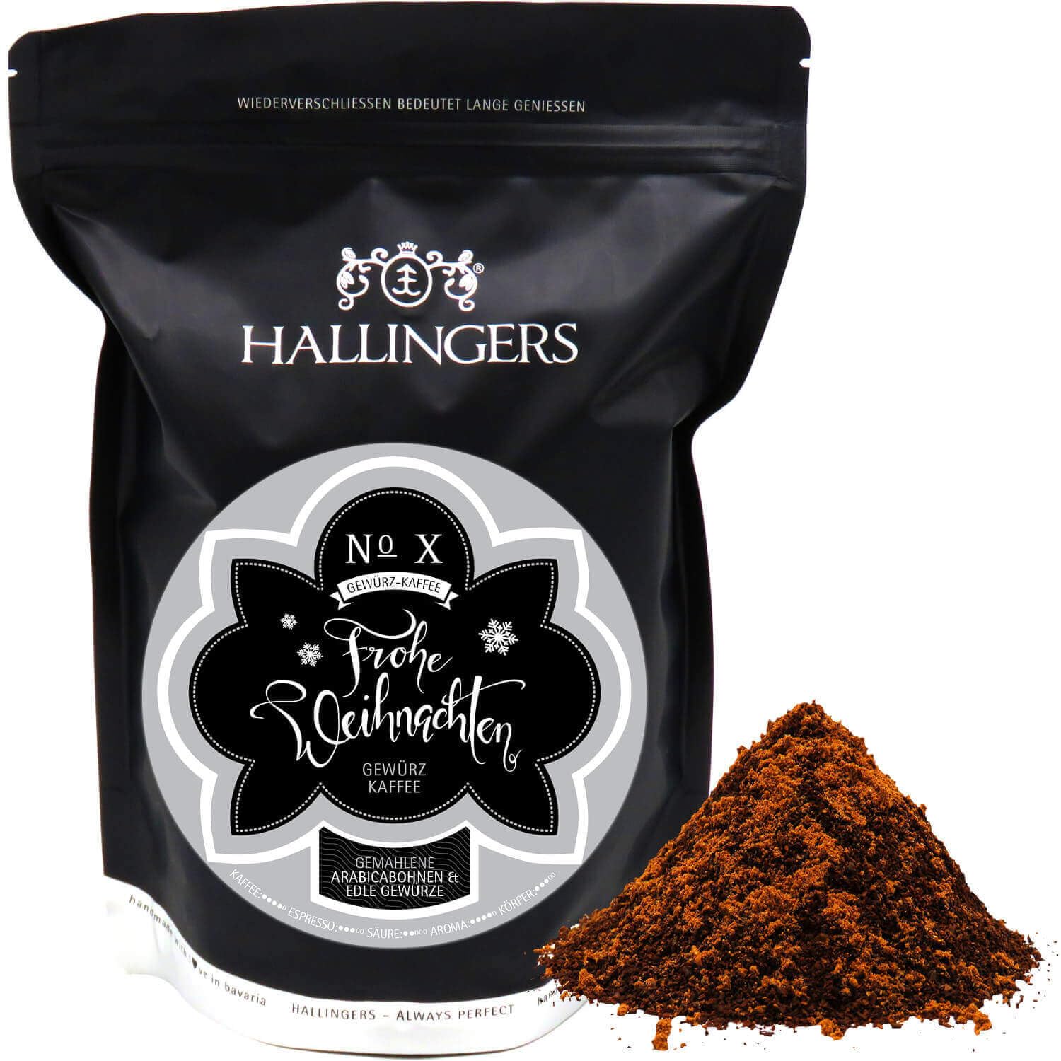 hallingers-weihnachtskaffee-filter-gemahlen-gew-rzt-500g image 1
