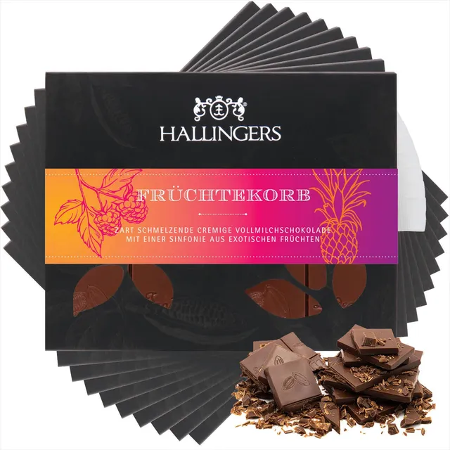 hallingers-schokolade-fr-chtekorb-tafeln-10x-mango-vanille image 1