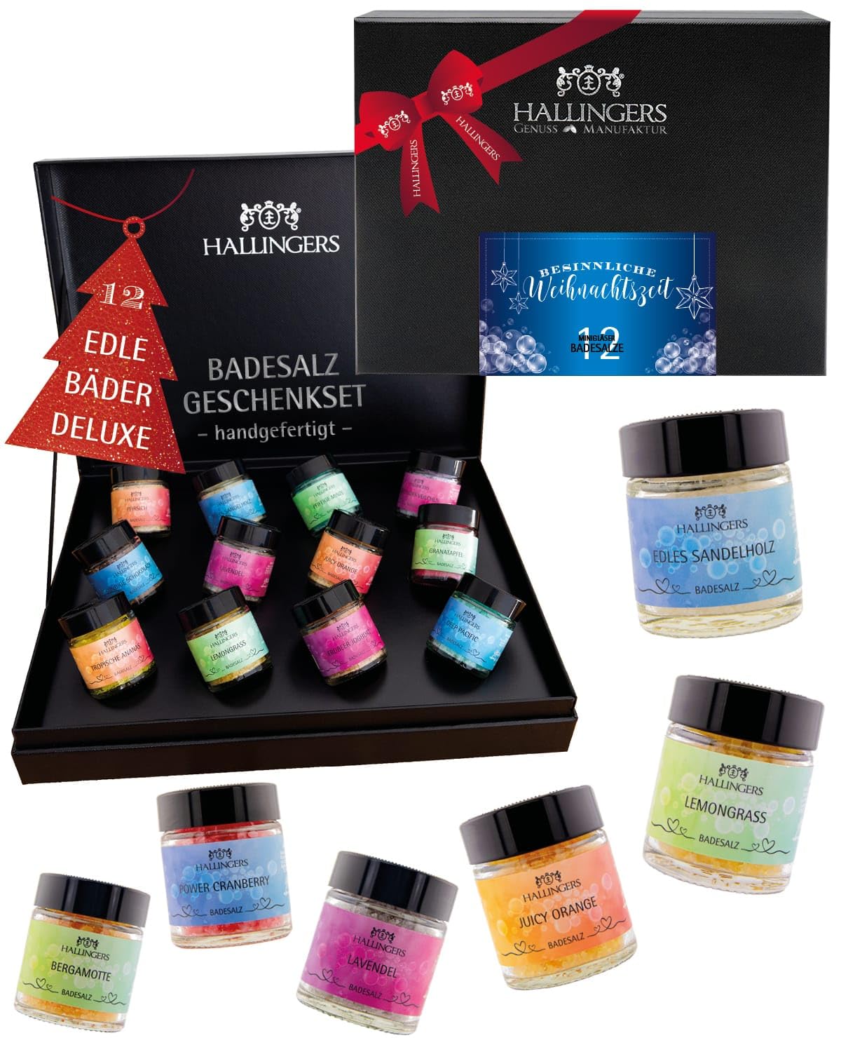hallingers-wellness-besinnliche-weihnachtszeit-badesalz-set-12x image 1