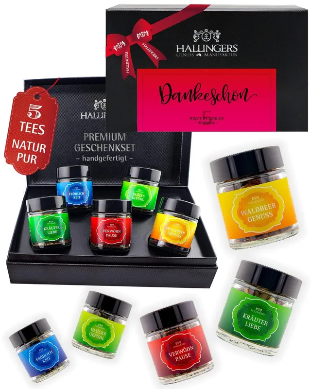 hallingers-dankesch-n-64434-tee-probierset-geschenkbox-5-sorten image 1
